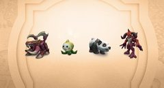 Four pets: Zergling, Panda, Diablo and Pachimari