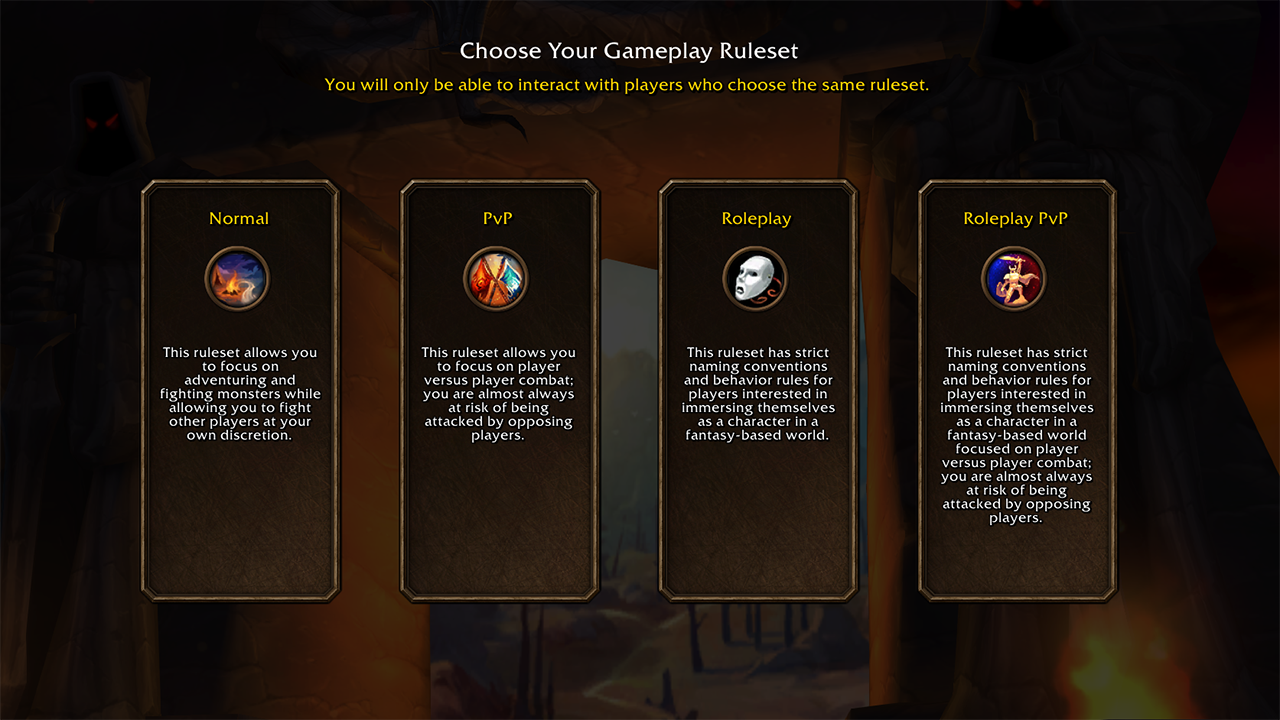 Choose Your Ruleset (image: Blizzard)