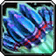 Large Blue Rocket Cluster icon