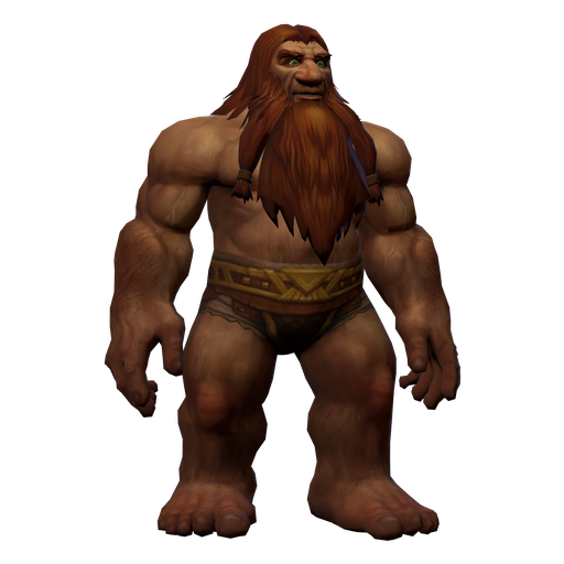 Dwarf Male render, transparent PNG