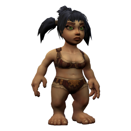 Gnome Female render, transparent PNG