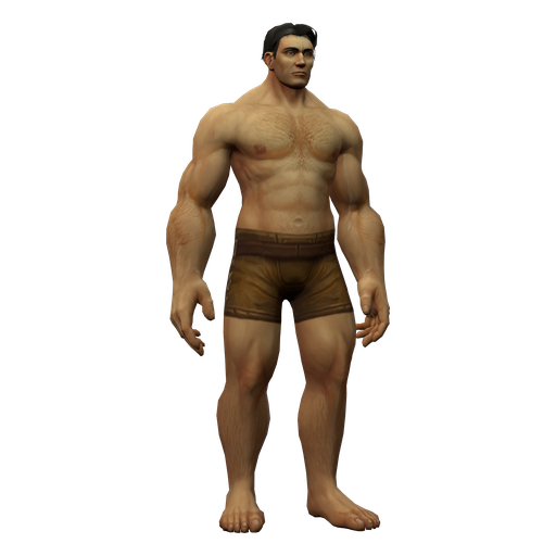 Human Male render, transparent PNG
