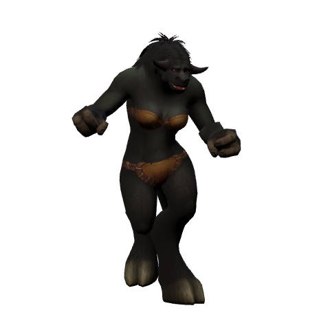 Tauren Female dance GIF frame