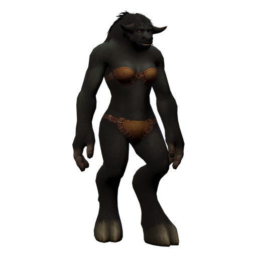 Tauren Female render, transparent PNG