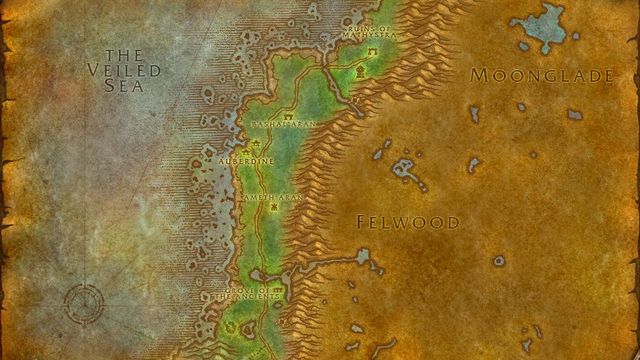 Darkshore map wallpaper