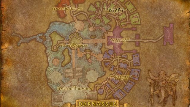 Darnassus map desktop wallpaper preview
