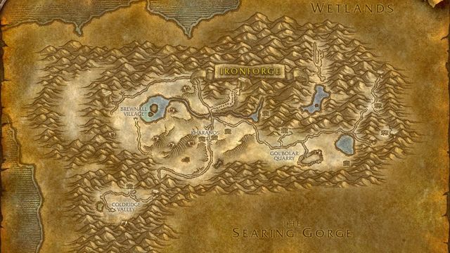 Dun Morogh map wallpaper