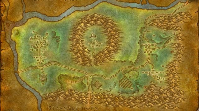 Duskwood map desktop wallpaper preview
