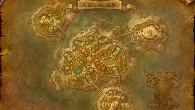 Thunder Bluff map desktop wallpaper preview