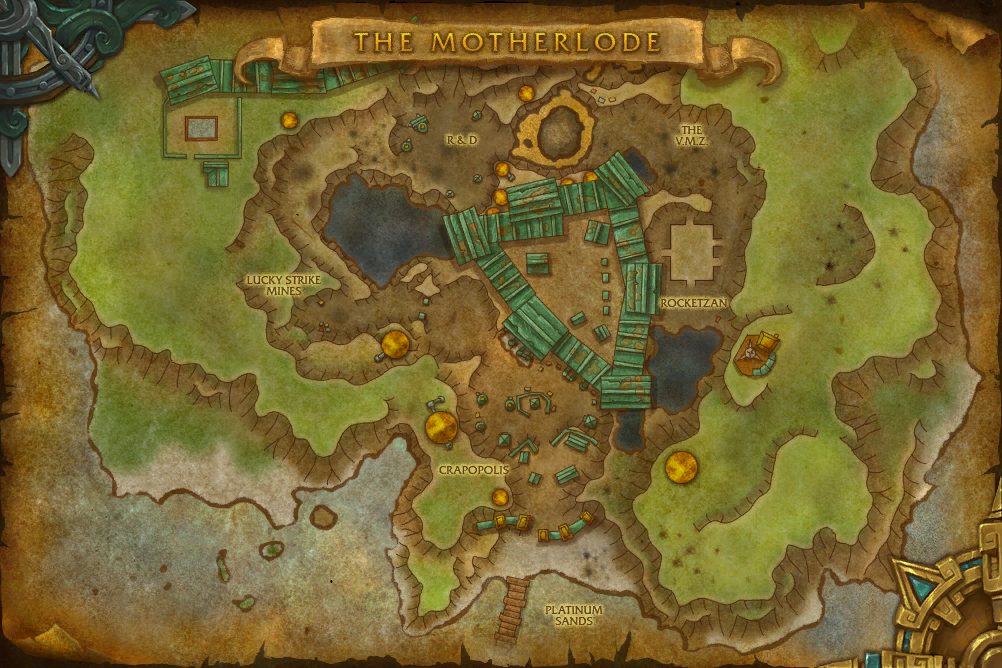 The MOTHERLODE!! map with 4 boss locations