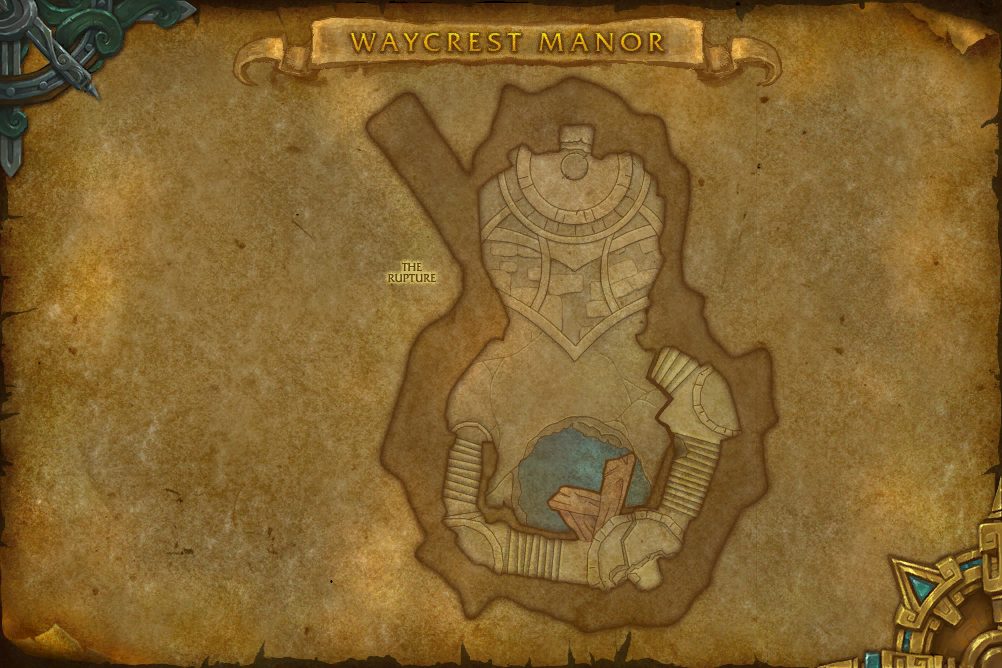 Waycrest Manor map with 1 boss location