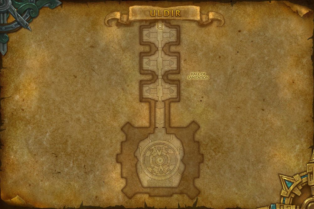 Uldir map with 1 boss location