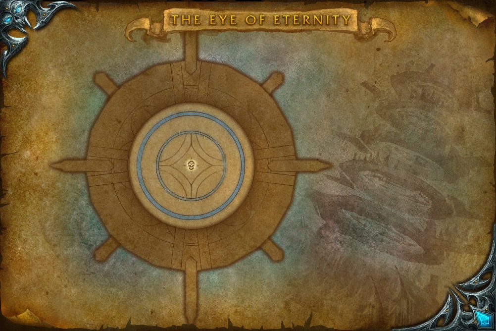 The Eye of Eternity map with 1 boss location