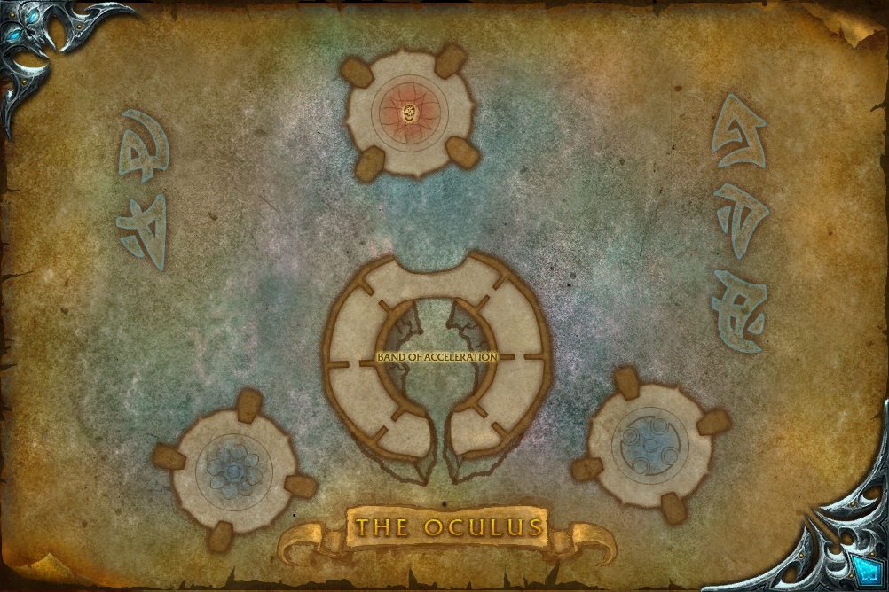The Oculus map with 1 boss location