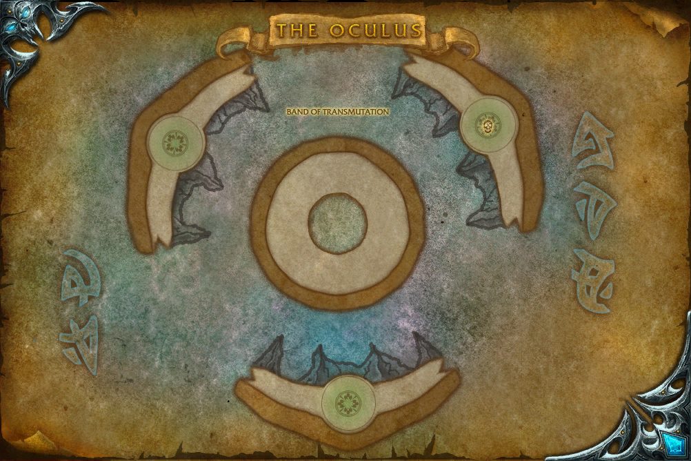 The Oculus map with 1 boss location