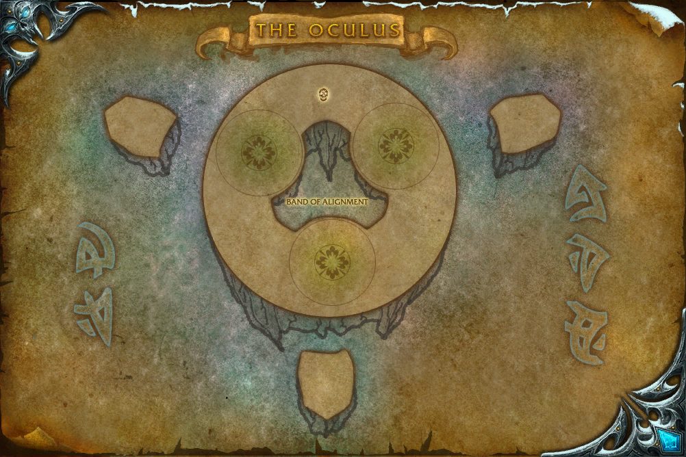 The Oculus map with 1 boss location