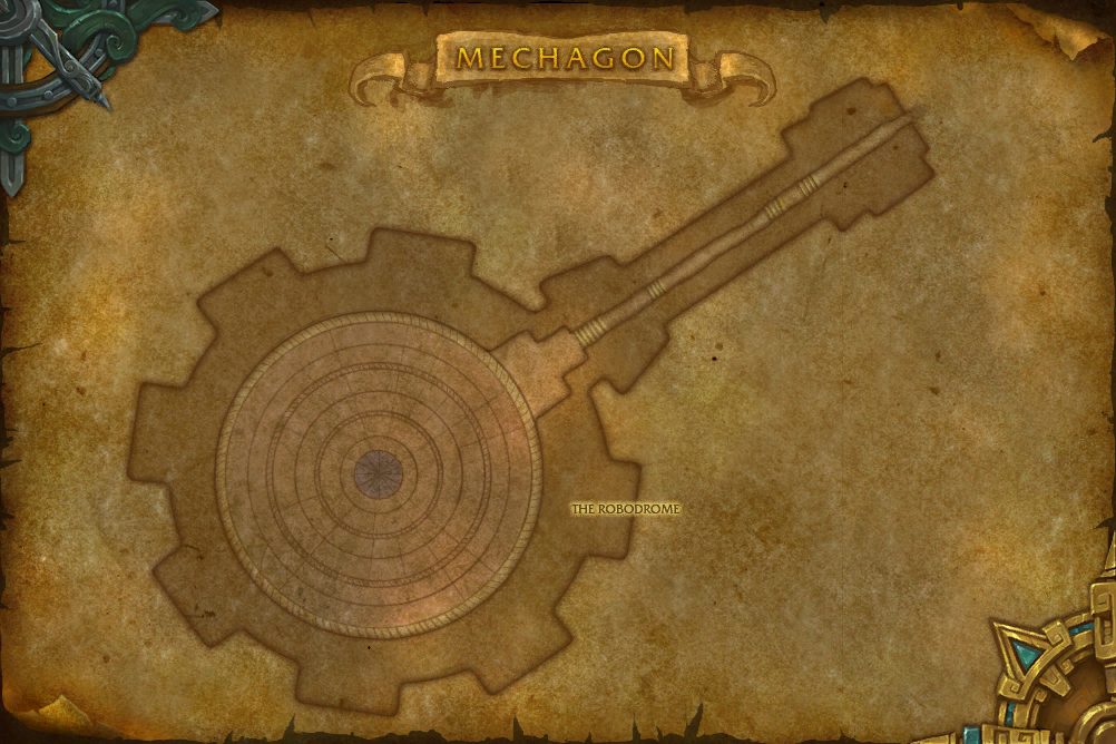Mechagon map with 1 boss location