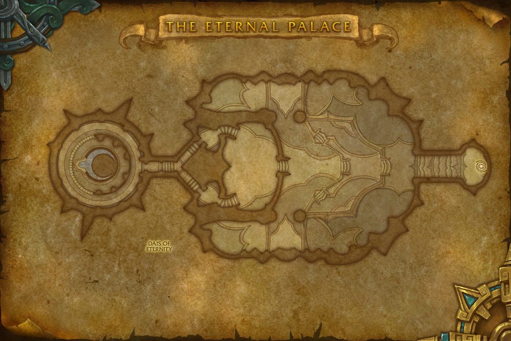 The Eternal Palace map with 1 boss location