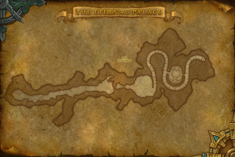 The Eternal Palace map with 1 boss location