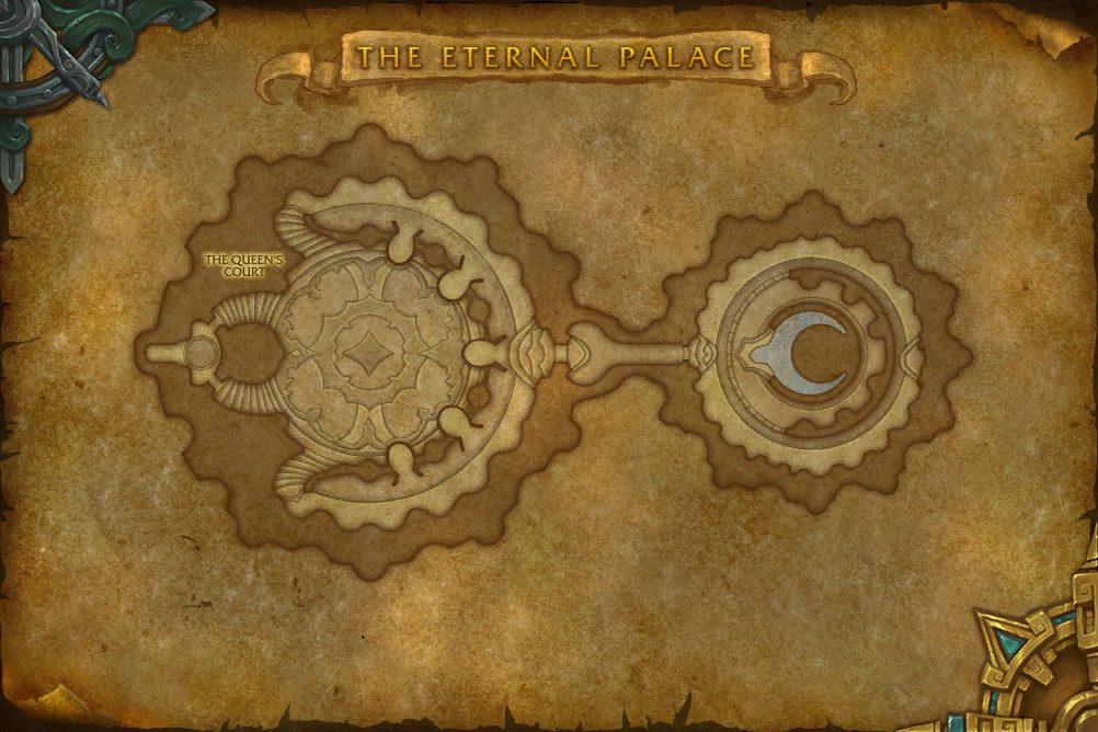 The Eternal Palace map with 1 boss location