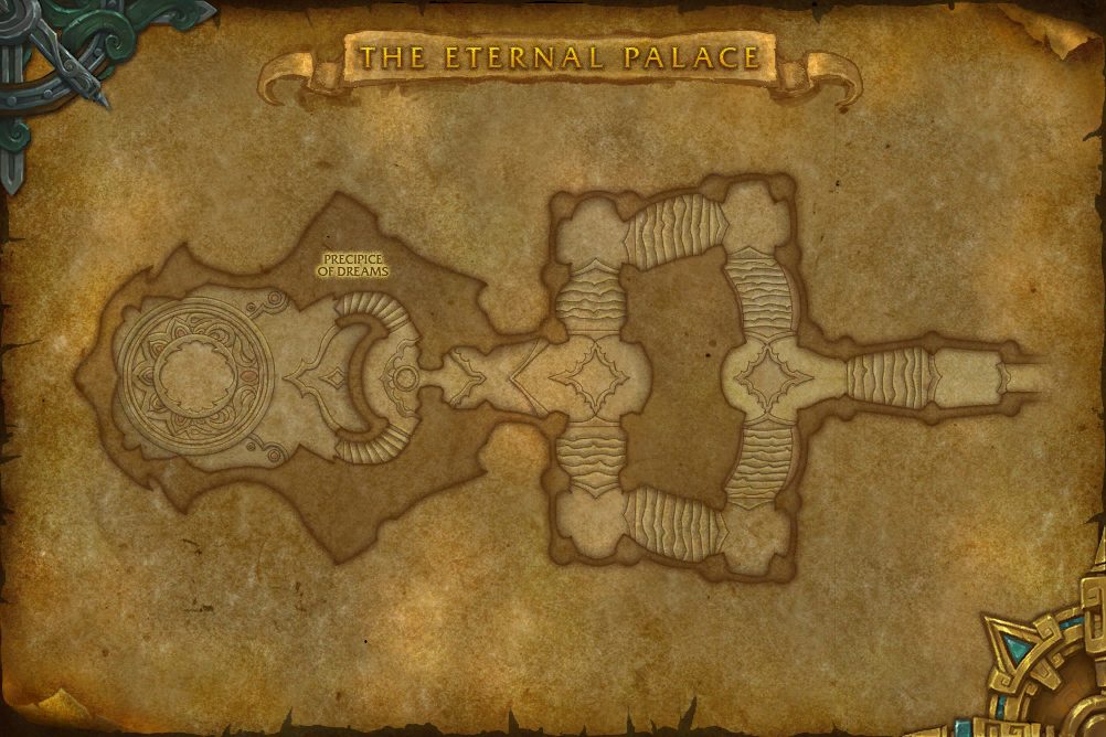 The Eternal Palace map with 1 boss location