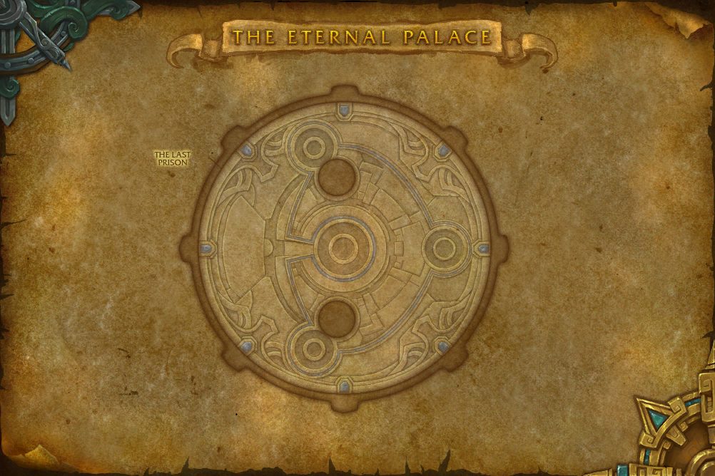 The Eternal Palace map with 1 boss location
