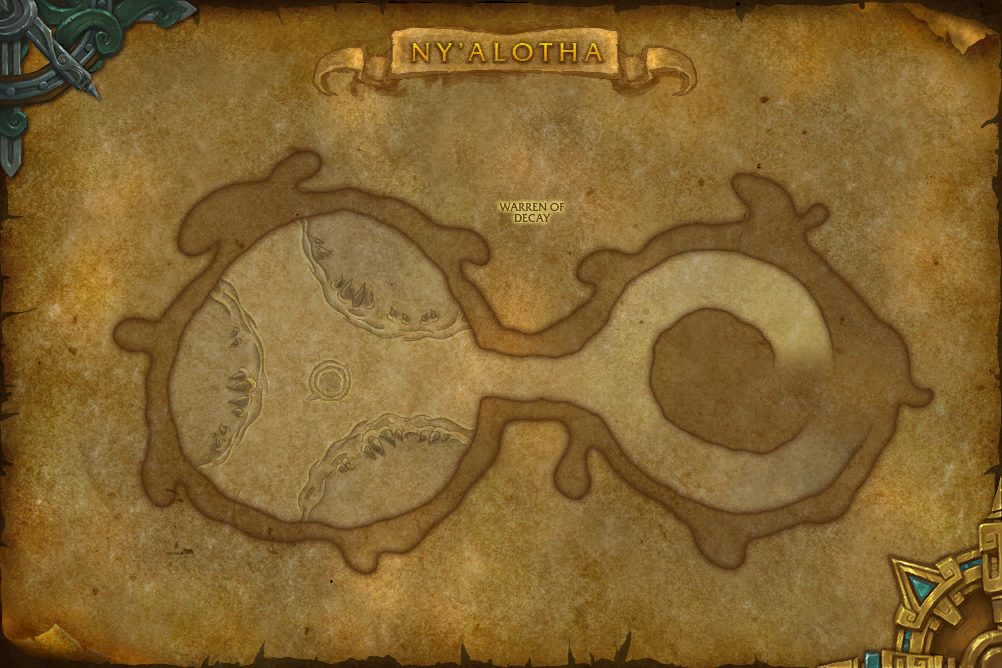 Ny'alotha map with 1 boss location