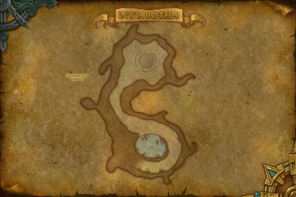 Ny'alotha map with 1 boss location