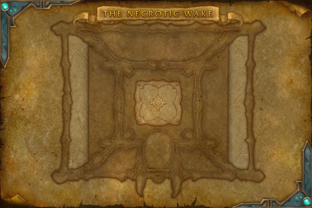 The Necrotic Wake map with 1 boss location