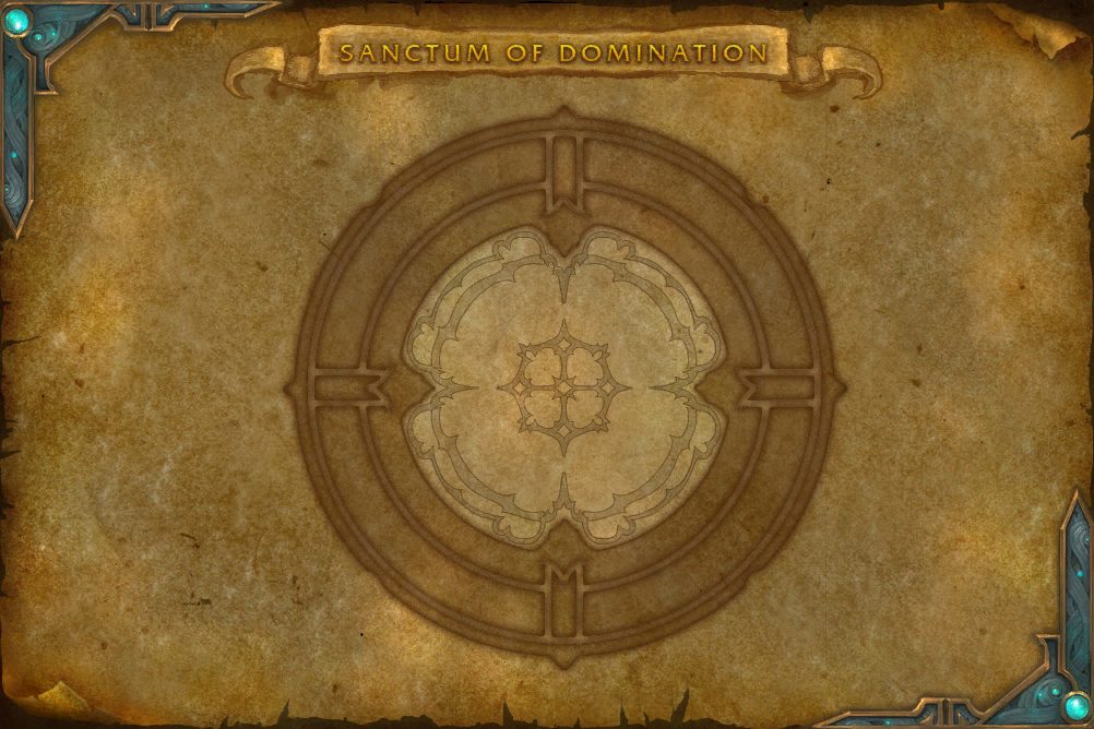 Sanctum of Domination map with 1 boss location