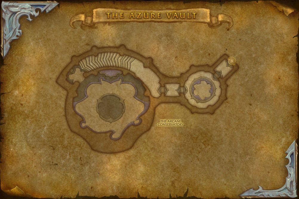 The Azure Vault map with 1 boss location
