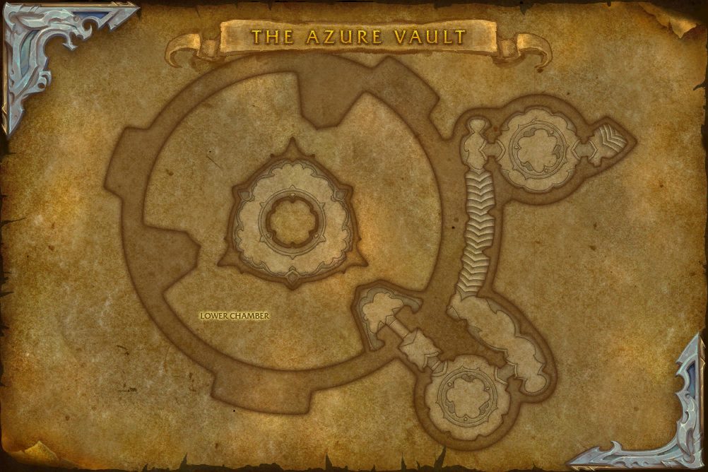 The Azure Vault map with 1 boss location