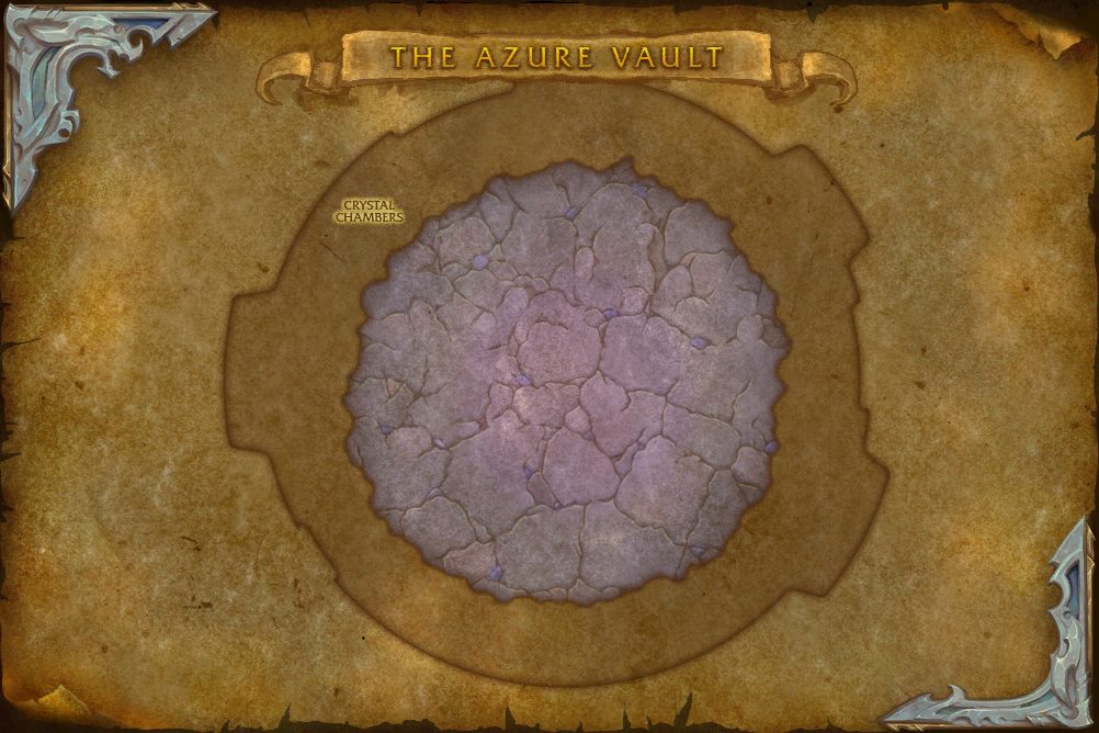 The Azure Vault map with 1 boss location