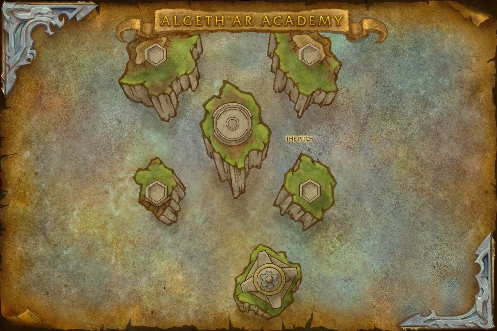 Algeth'ar Academy map with 1 boss location