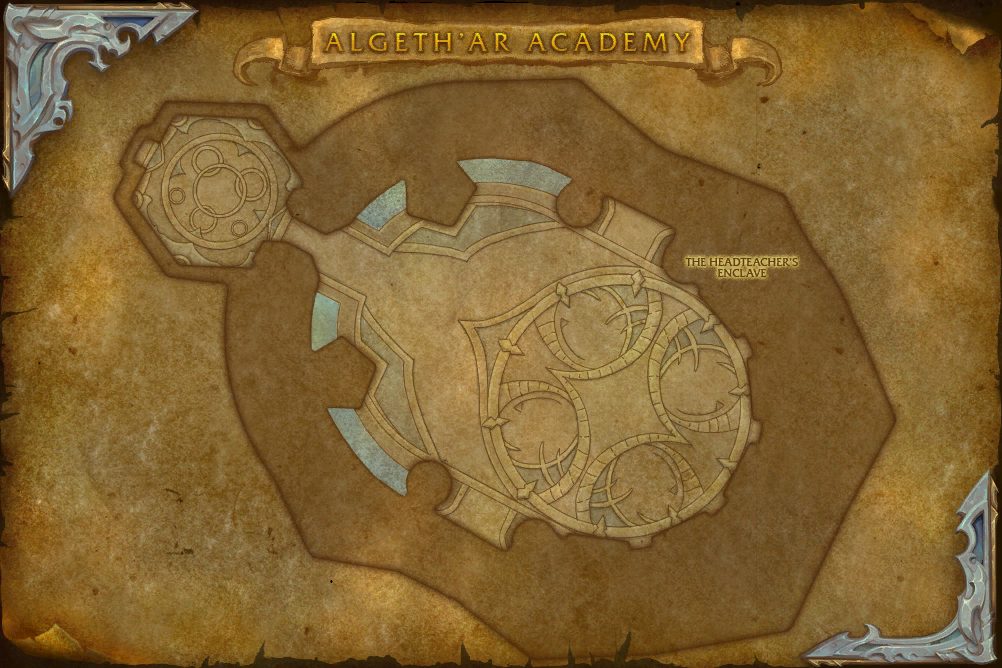 Algeth'ar Academy map with 1 boss location