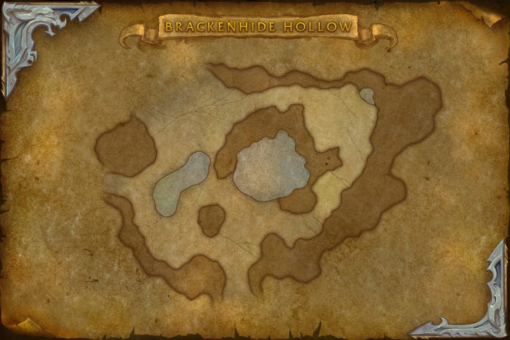 Brackenhide Hollow map with 1 boss location