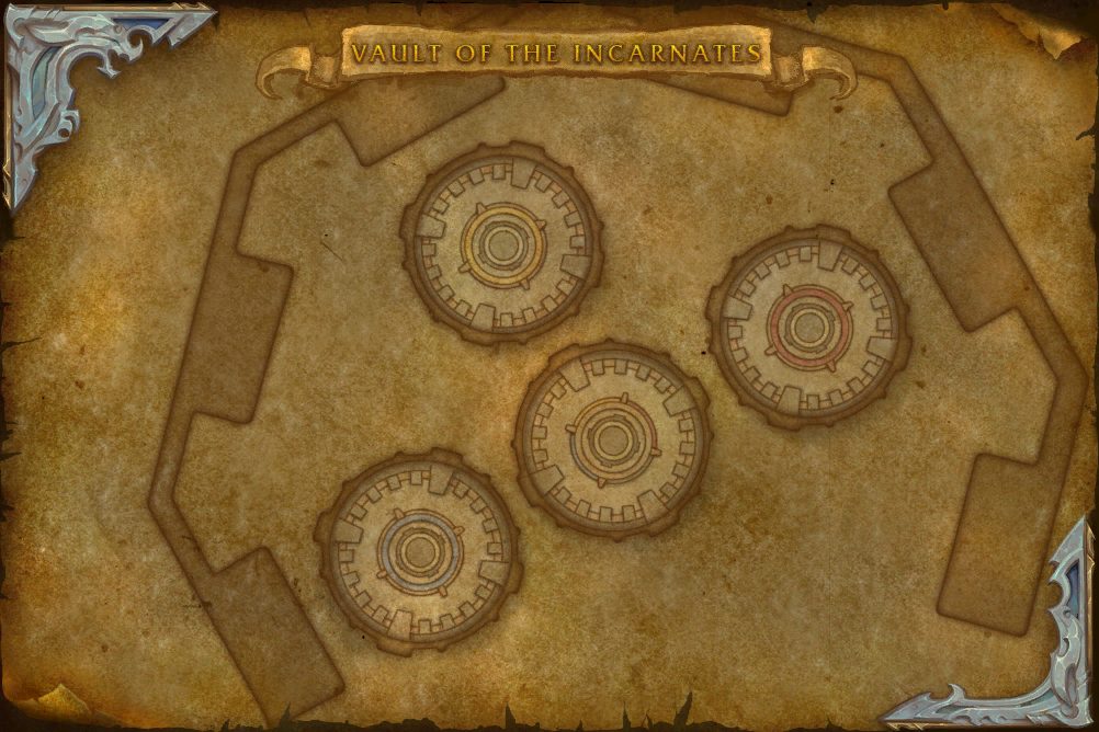 Vault of the Incarnates map with 1 boss location