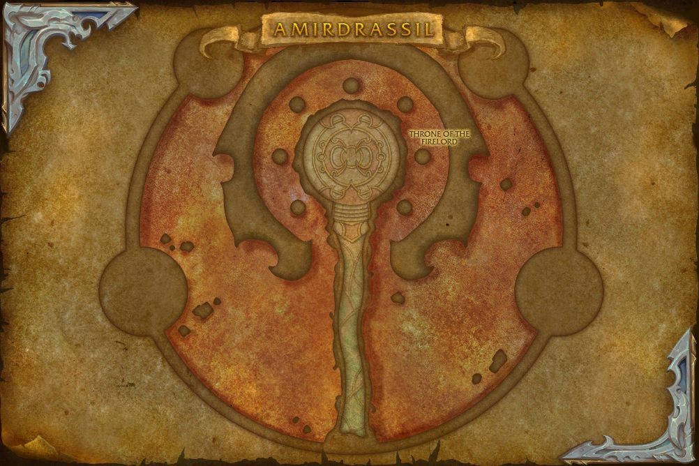 Amirdrassil map with 1 boss location