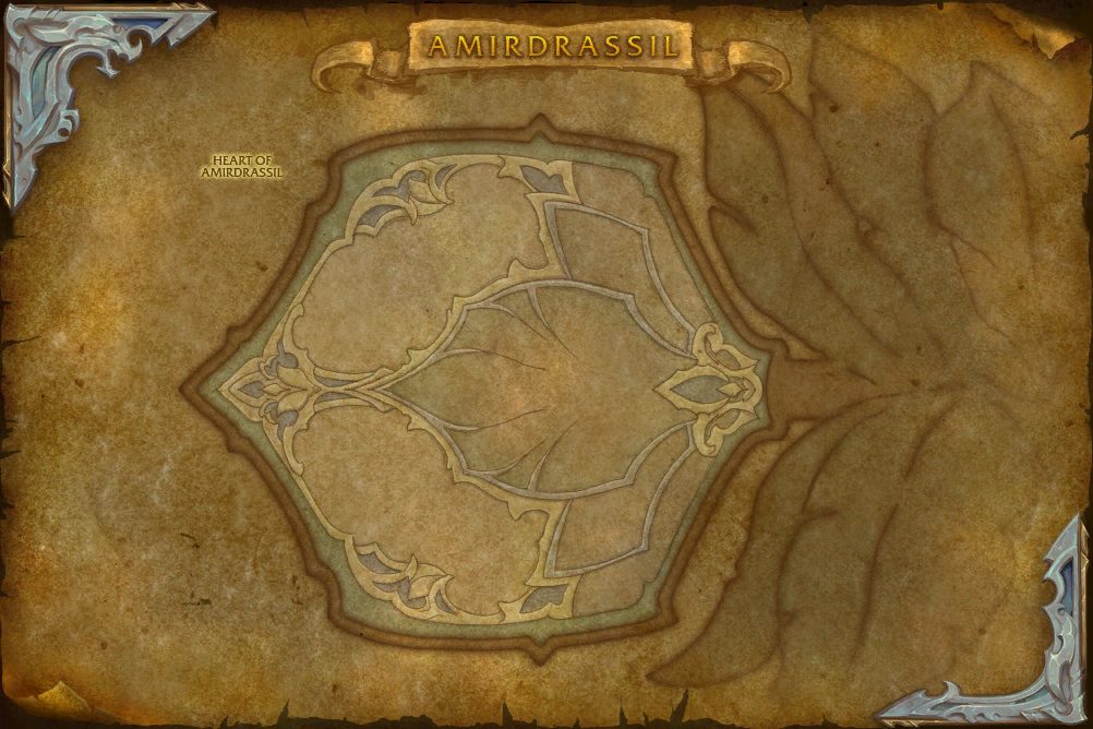 Amirdrassil map with 1 boss location