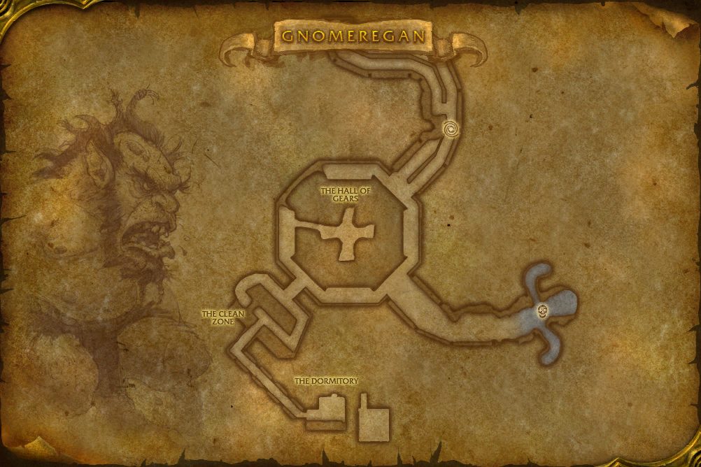 Gnomeregan map with 1 boss location