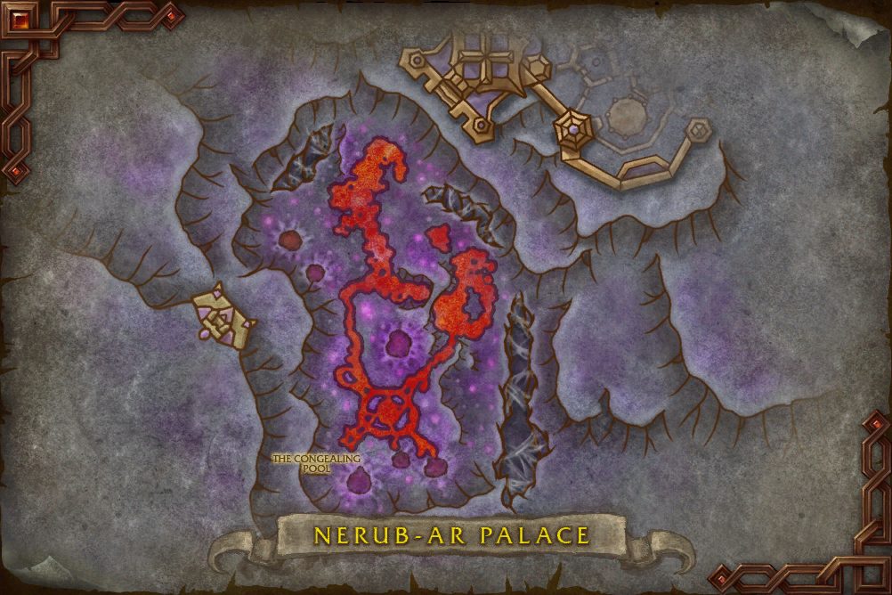 Nerub-ar Palace map with 1 boss location