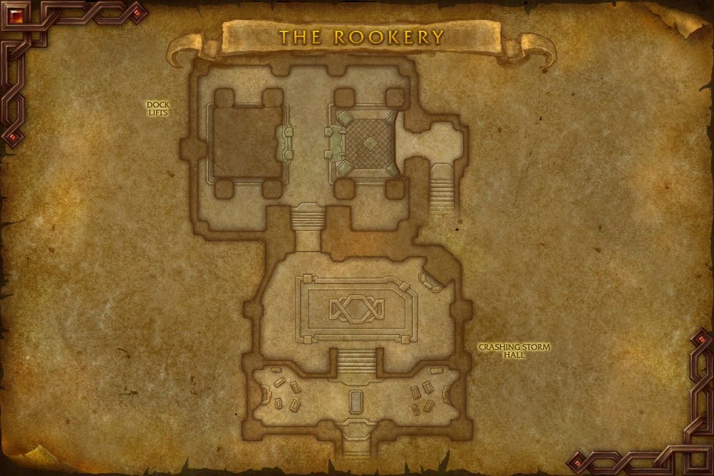 The Rookery map with 1 boss location