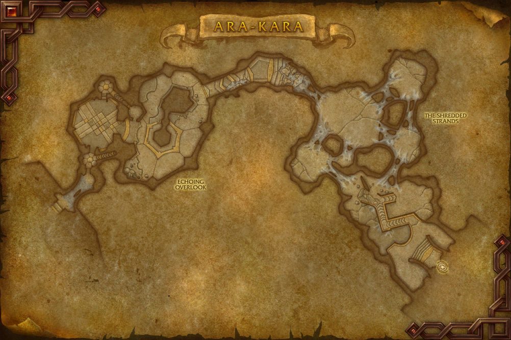 City of Echoes map with 2 boss locations
