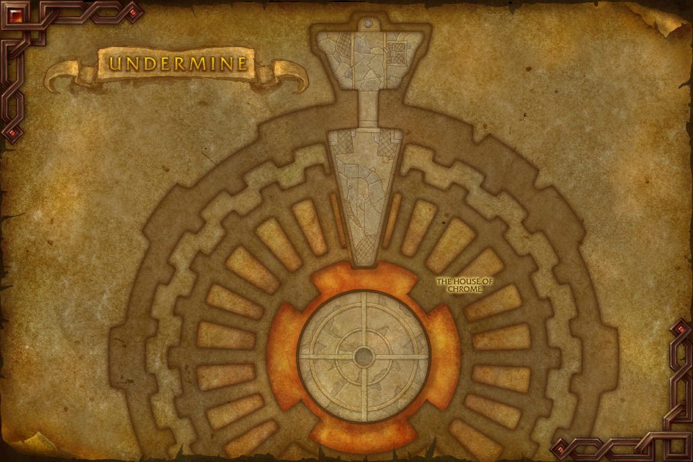 Undermine map with 1 boss location
