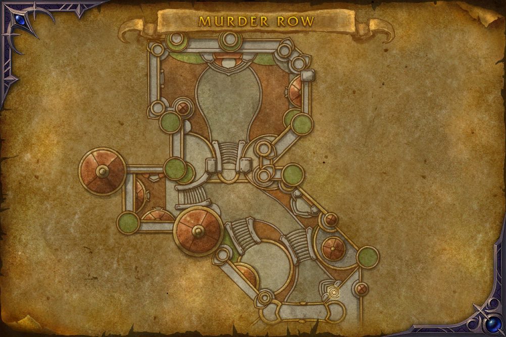 Murder Row map with 1 boss location