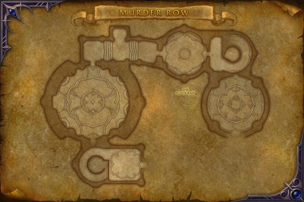 The Illicit Rain map with 1 boss location