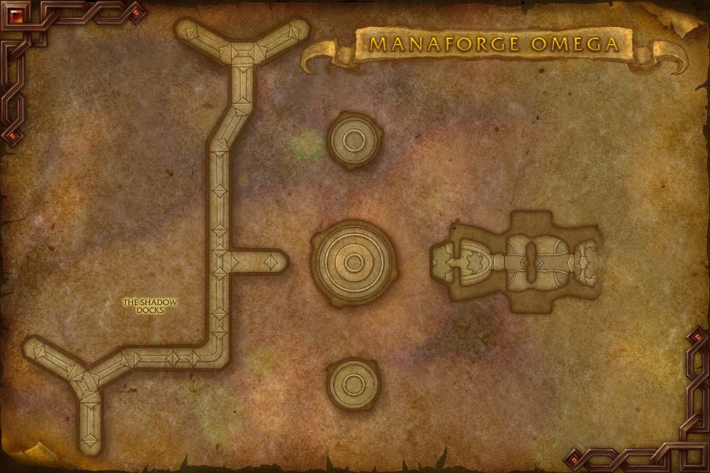 Manaforge Omega map with 1 boss location