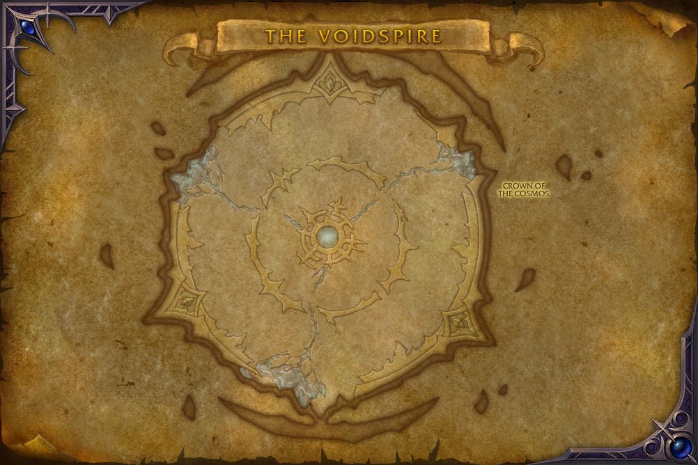 The Voidspire map with 1 boss location