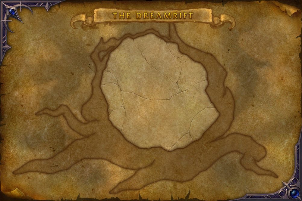 The Dreamrift map with 1 boss location