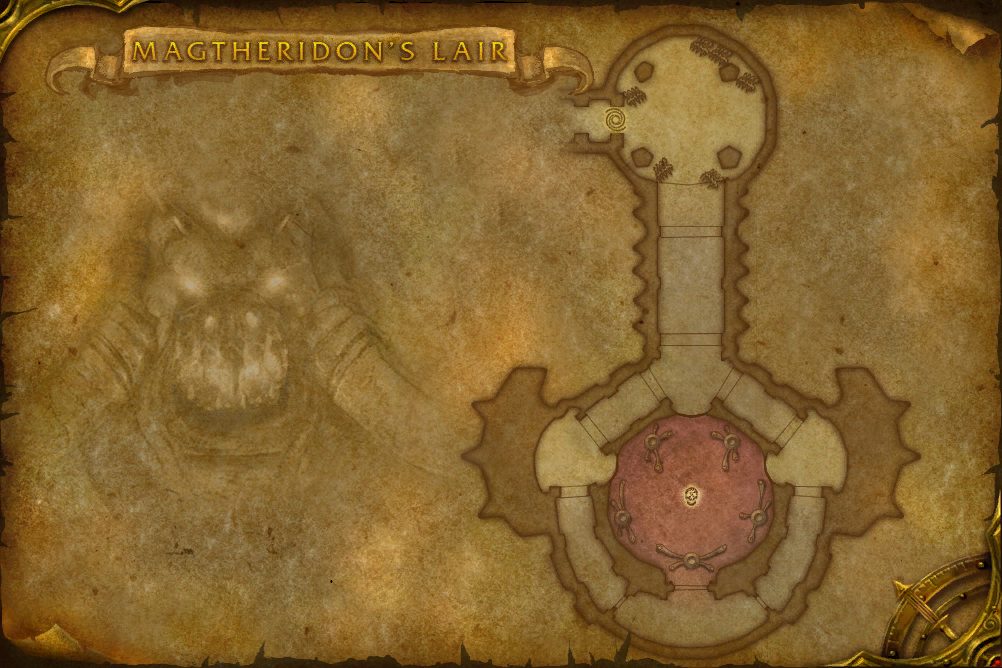 Magtheridon's Lair map with 1 boss location